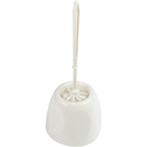 Standard White Toilet Brush Set with Pot